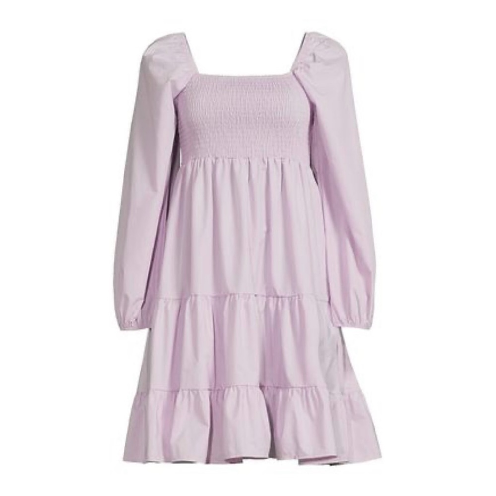 70/21 Tiered Smocked Lavender Women's Dress - Picture 2 of 11